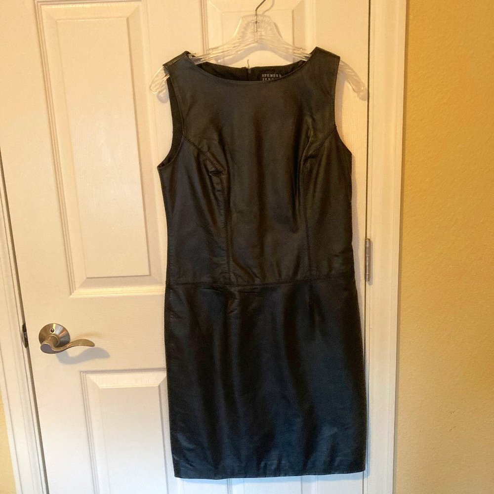 Black Lamb Leather Dress